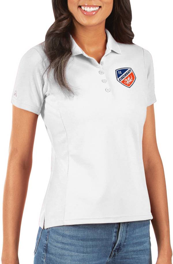 Antigua Women's FC Cincinnati Legacy Pique White Polo