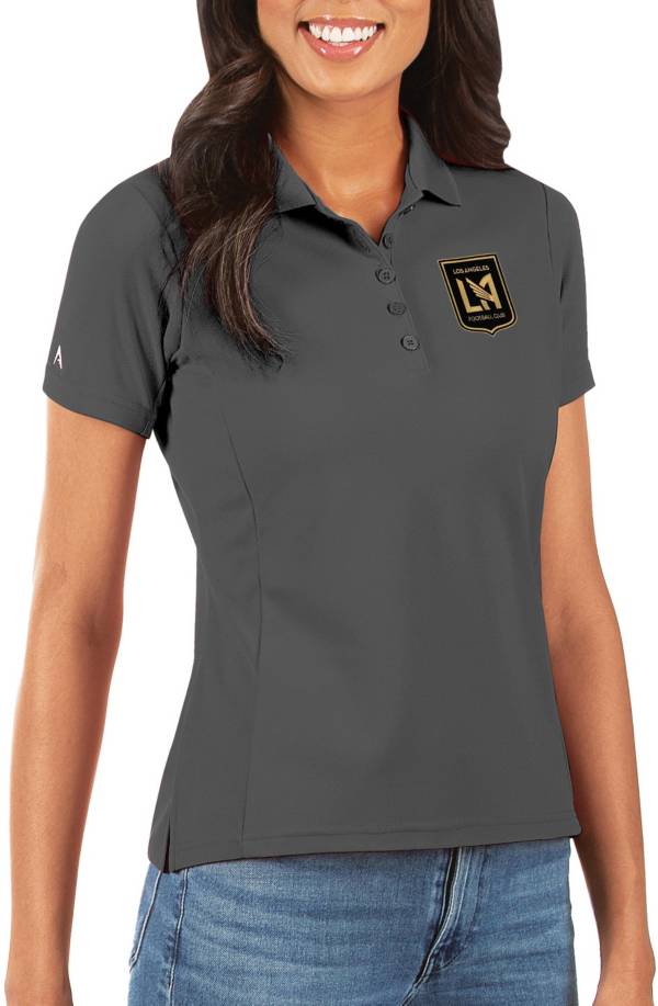 Antigua Women's Los Angeles FC Grey Legacy Pique Polo