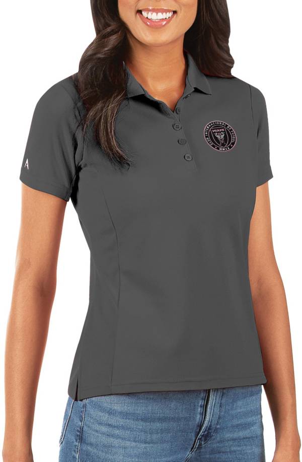 Antigua Women's Inter Miami CF Grey Legacy Pique Polo