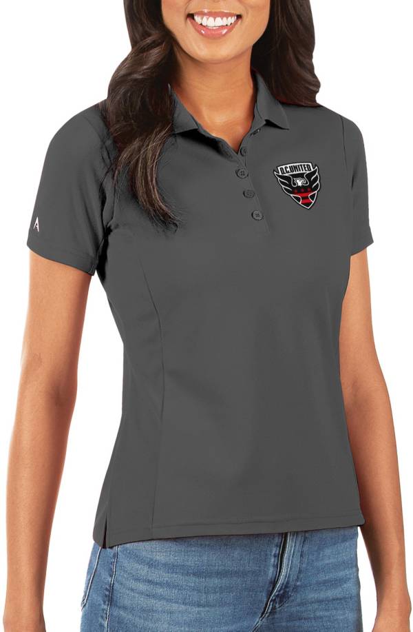 Antigua Women's D.C. United Grey Legacy Pique Polo