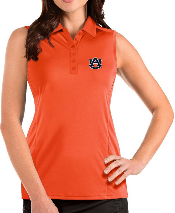 Antigua Women's Auburn Tigers Orange Tribute Sleeveless Tank Top
