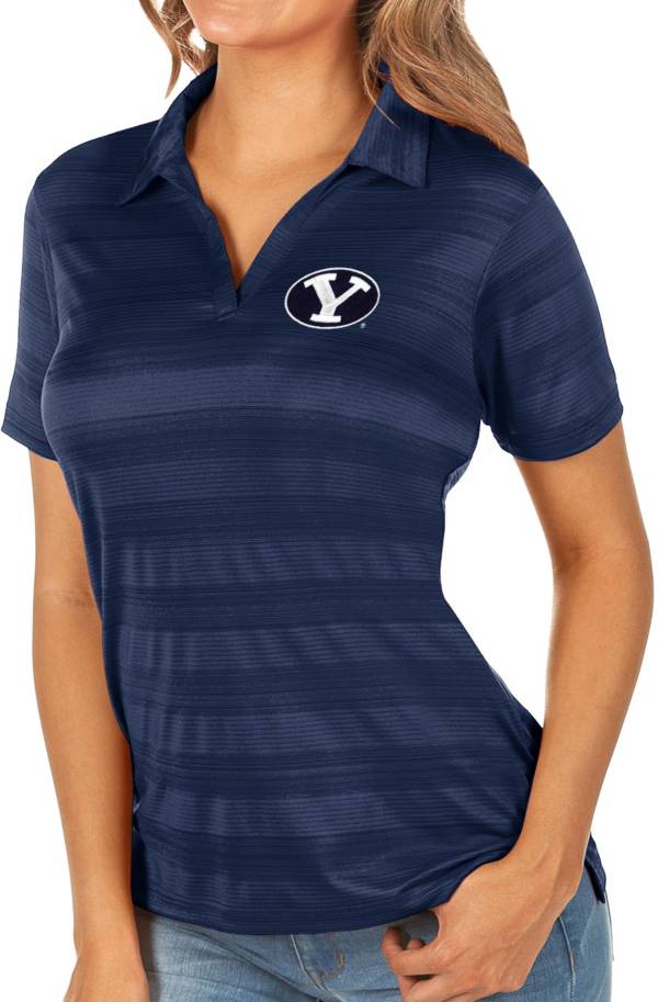 Antigua Women's BYU Cougars Blue Compass Polo