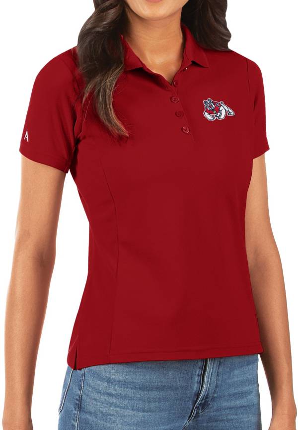 Antigua Women's Fresno State Bulldogs Cardinal Legacy Pique Polo