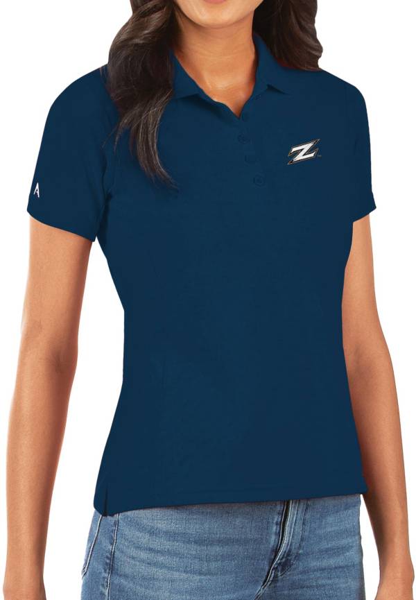 Antigua Women's Akron Zips Navy Legacy Pique Polo