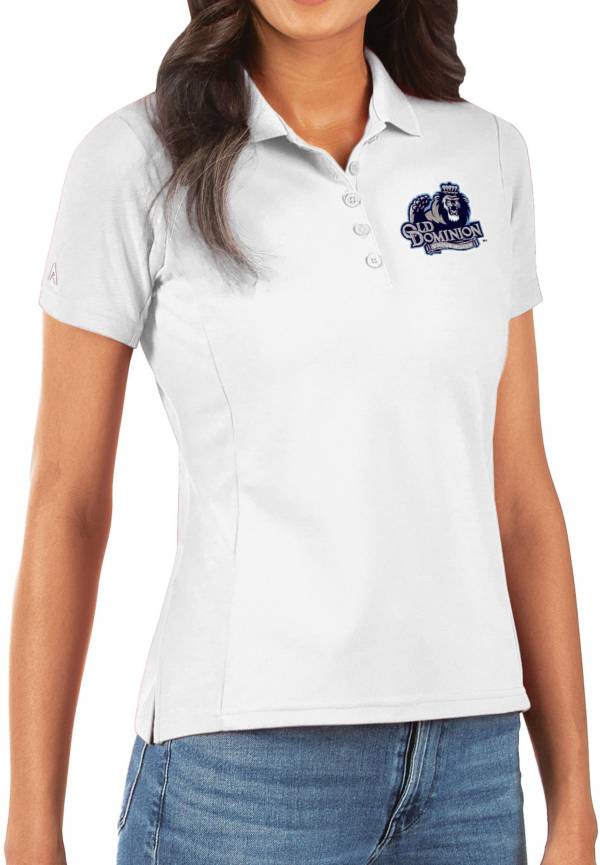 Antigua Women's Old Dominion Monarchs Legacy Pique White Polo