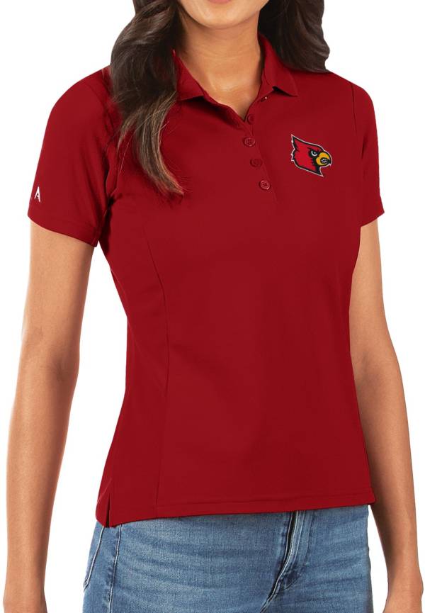 Antigua Women's Louisville Cardinals Cardinal Red Legacy Pique Polo