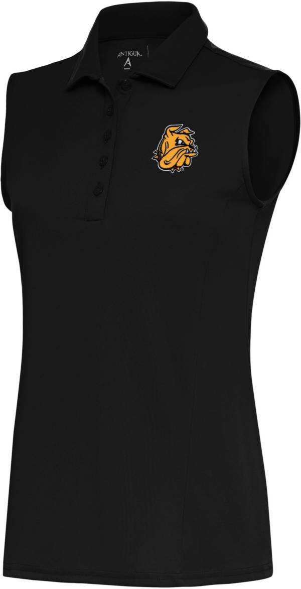 Antigua Women's Minnesota-Duluth Bulldogs Tribute Sleeveless Tank Black Top