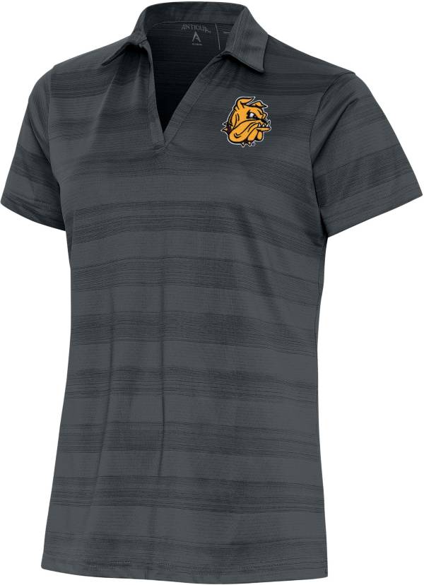 Antigua Women's Minnesota-Duluth Bulldogs Grey Compass Polo