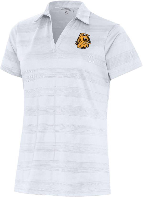 Antigua Women's Minnesota-Duluth Bulldogs White Compass Polo