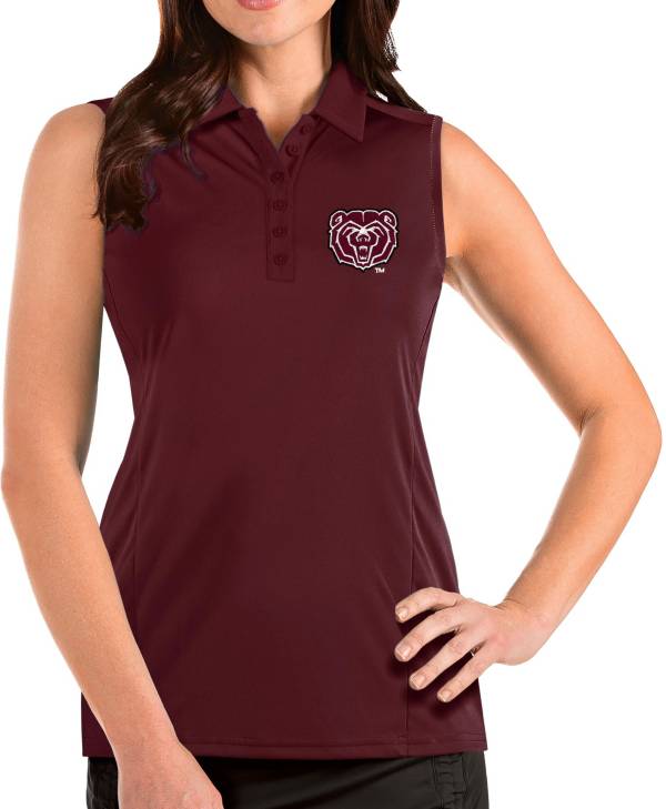 Antigua Women's Missouri State Bears Maroon Tribute Sleeveless Tank Top