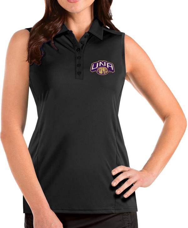 Antigua Women's North Alabama Lions Tribute Sleeveless Tank Black Top