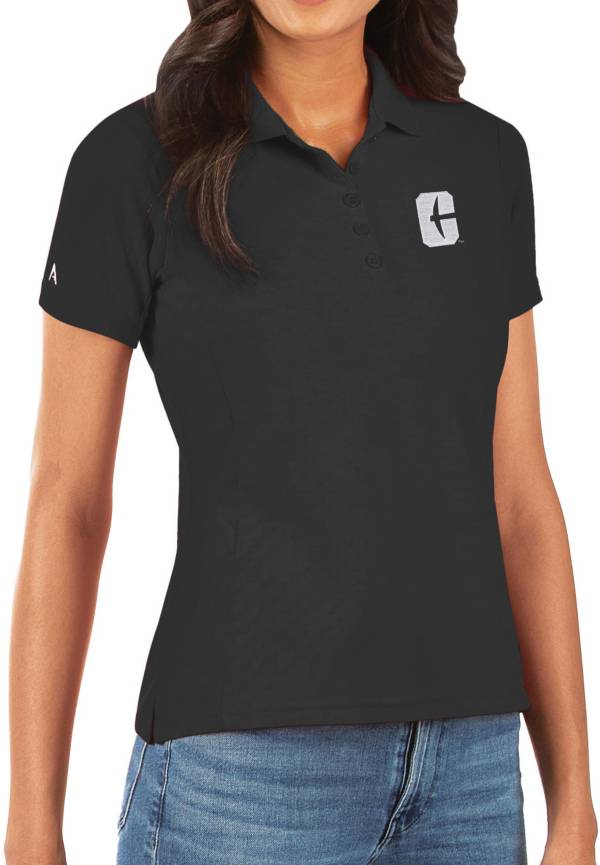 Antigua Women's Charlotte 49ers Legacy Pique Black Polo