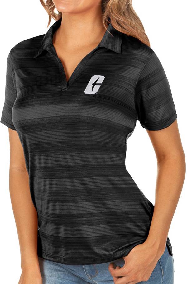 Antigua Women's Charlotte 49ers Black Compass Polo