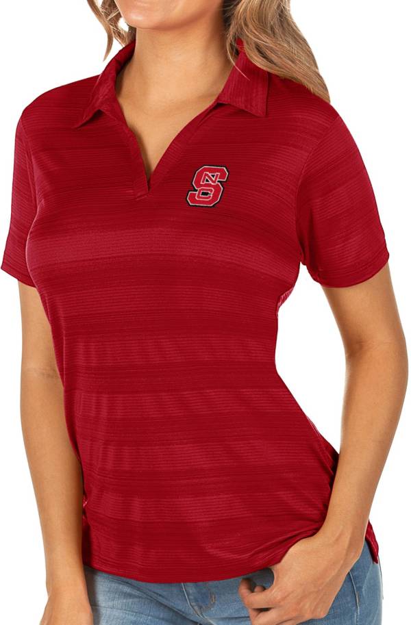 Antigua Women's NC State Wolfpack Red Compass Polo