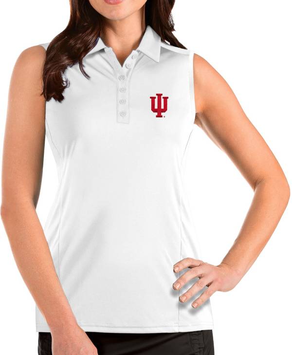 Antigua Women's Indiana Hoosiers Tribute Sleeveless Tank White Top