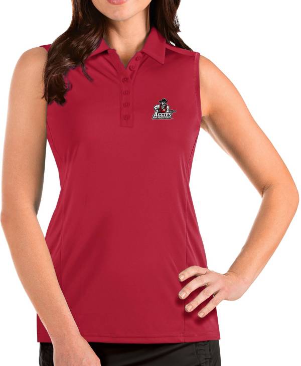 Antigua Women's New Mexico State Aggies Crimson Tribute Sleeveless Tank Top