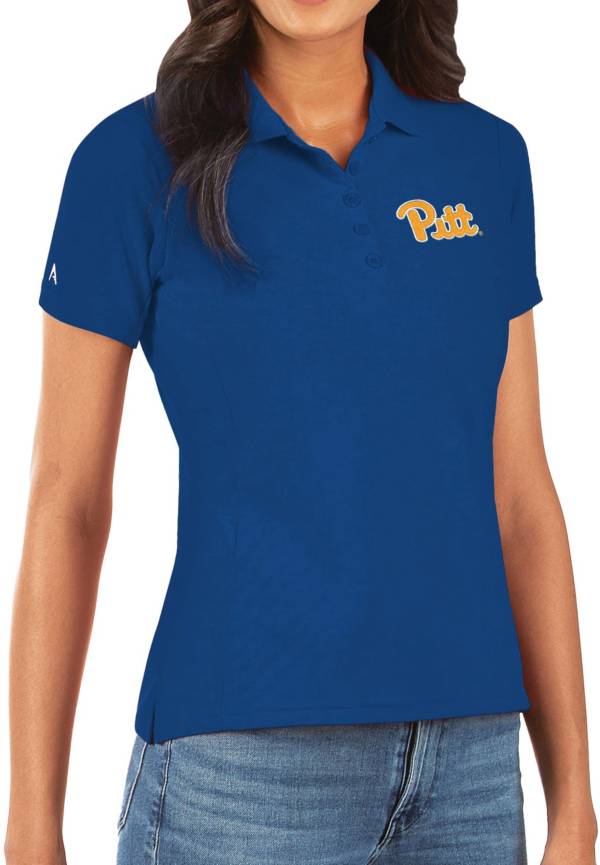 Antigua Women's Pitt Panthers Blue Legacy Pique Polo