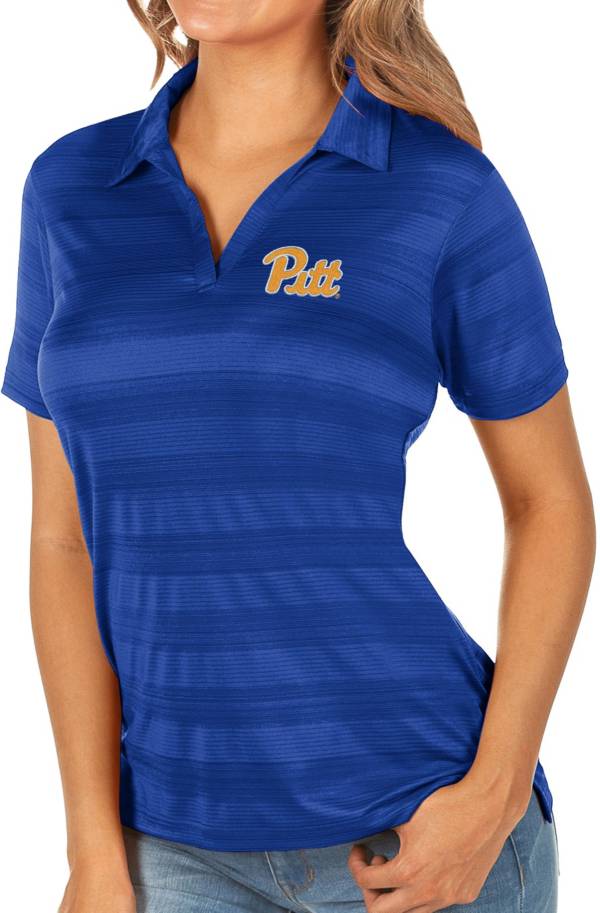 Antigua Women's Pitt Panthers Blue Compass Polo product image