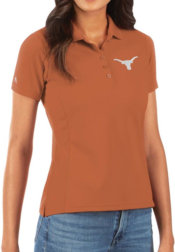 Antigua Women's Texas Longhorns Burnt Orange Legacy Pique Polo