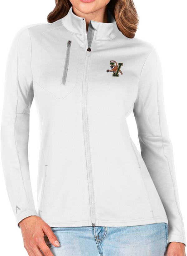 Antigua Women's Vermont Catamounts Generation Half-Zip Pullover White Shirt product image
