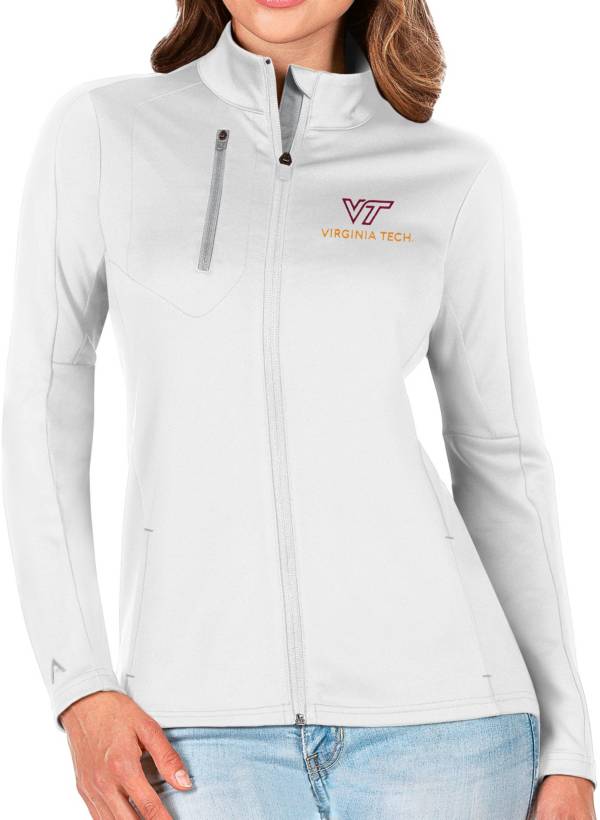 Antigua Women's Virginia Tech Hokies Generation Half-Zip Pullover White Shirt