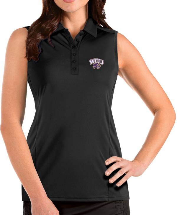 Antigua Women's Western Carolina Catamounts Tribute Sleeveless Tank Black Top