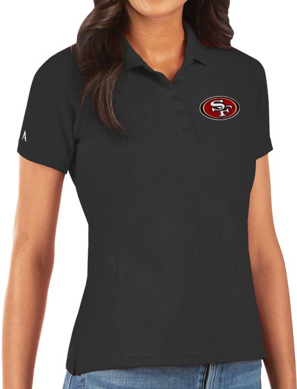 Antigua Women's San Francisco 49ers Black Legacy Pique Polo