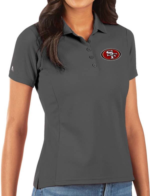 Antigua Women's San Francisco 49ers Grey Legacy Pique Polo