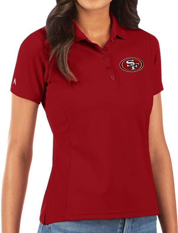 Antigua Women's San Francisco 49ers Red Legacy Pique Polo