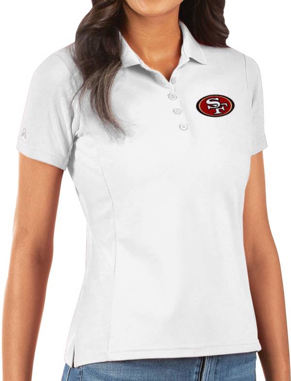 Antigua Women's San Francisco 49ers White Legacy Pique Polo