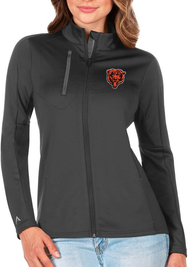 Antigua Women's Chicago Bears Grey Generation Half-Zip Pullover