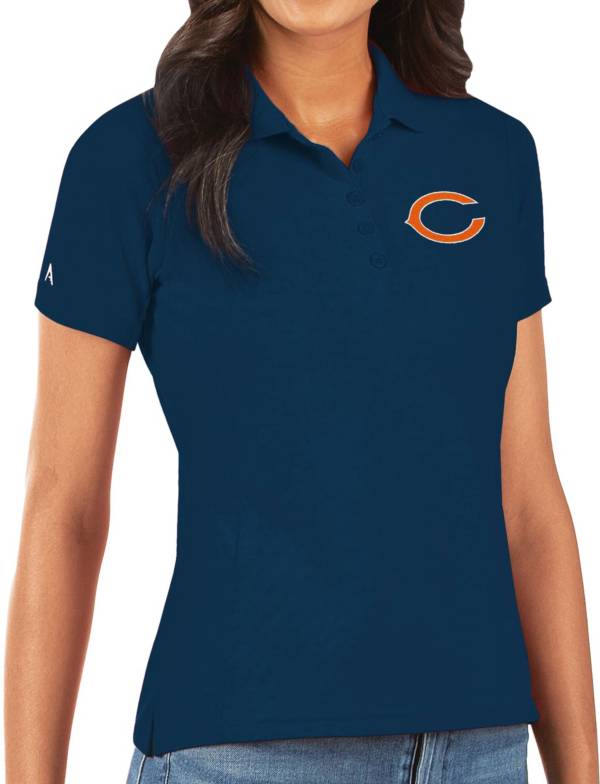 Antigua Women's Chicago Bears Navy Legacy Pique Polo