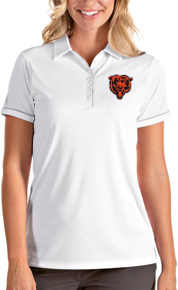 Antigua Women's Chicago Bears White Salute Polo