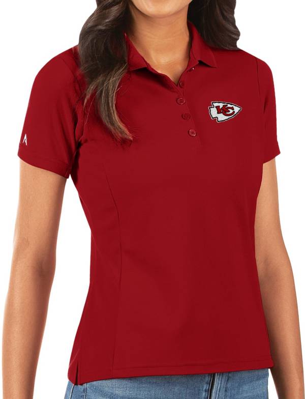 Antigua Women's Kansas City Chiefs Red Legacy Pique Polo