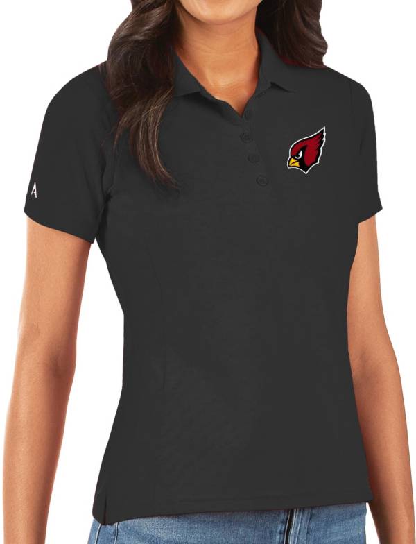 Antigua Women's Arizona Cardinals Black Legacy Pique Polo