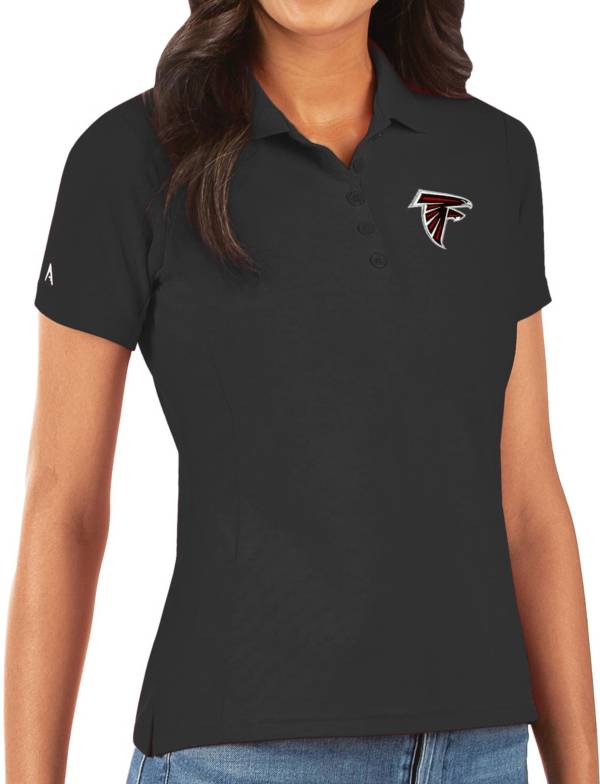 Antigua Women's Atlanta Falcons Black Legacy Pique Polo