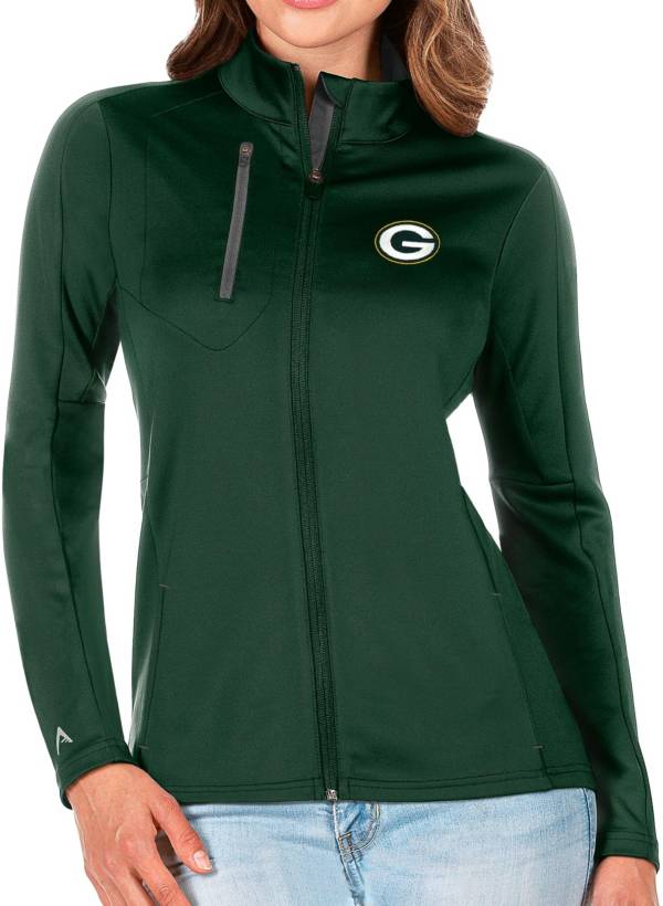 Antigua Women's Green Bay Packers Green Generation Full-Zip Jacket