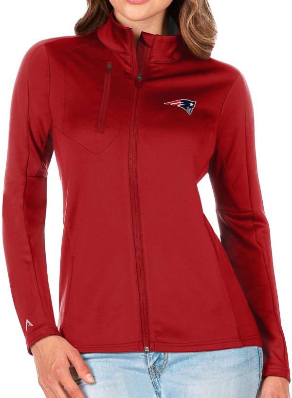 Antigua Women's New England Patriots Red Generation Full-Zip Jacket