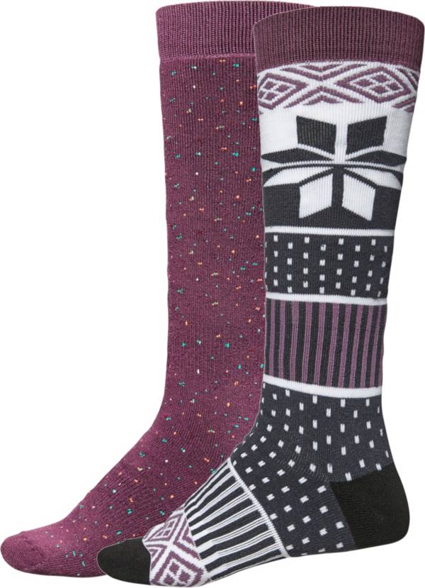 Alpine Design Women's Snow Sport Socks - 2 Pack