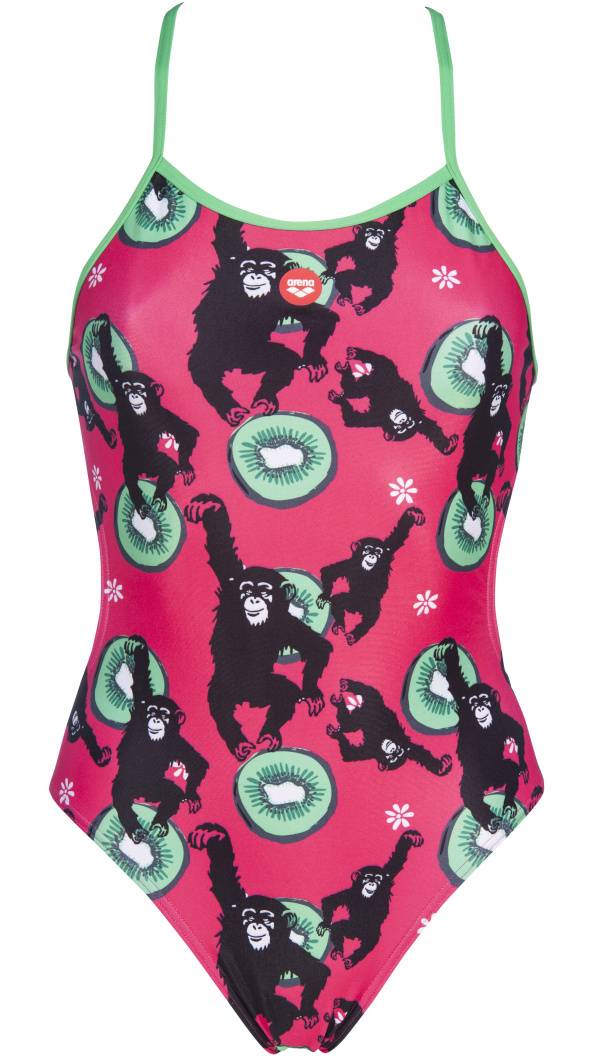 arena Women's Crazy Monkeys Tie Back One Piece Swimsuit