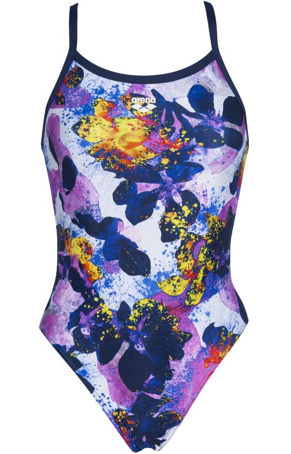 arena Women's Glow Floral Challenge Back One Piece Swimsuit