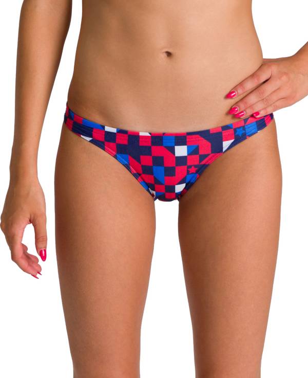 arena Women's Red USA Bikini Bottoms