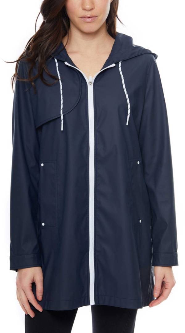 Be Boundless Coated Woven Poly Hooded Rainwear Coat