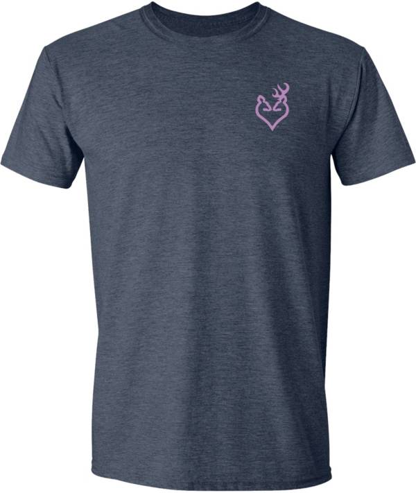 Browning Women's Distressed Buckheart Short Sleeve T-Shirt product image