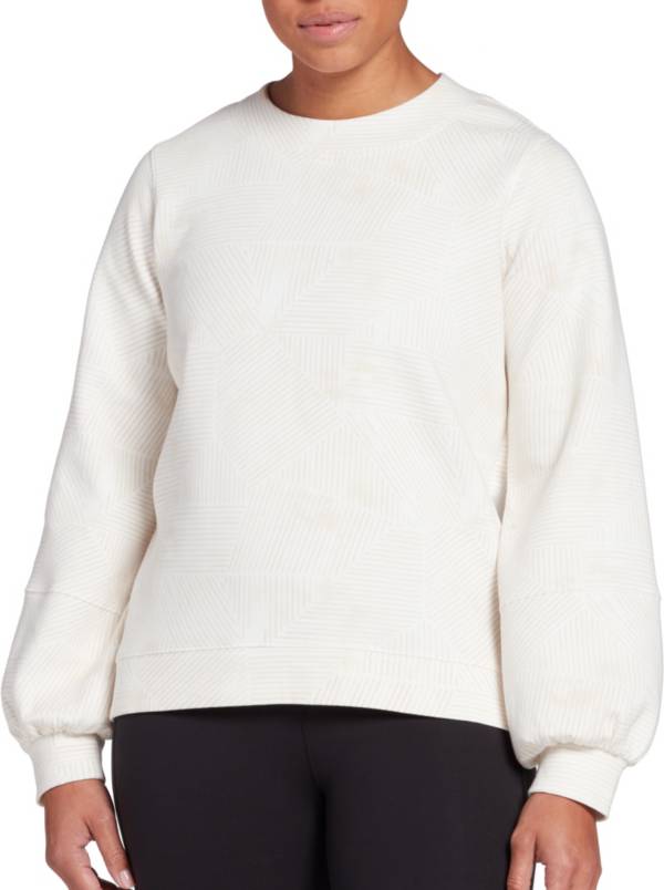 CALIA Women's Lantern Sleeve Crew Sweatshirt