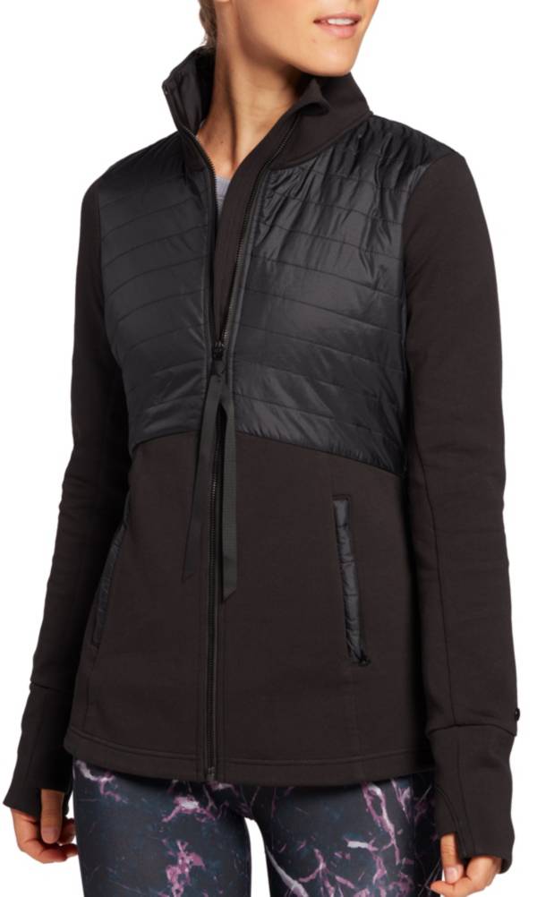 CALIA Women's Mixed Media Jacket