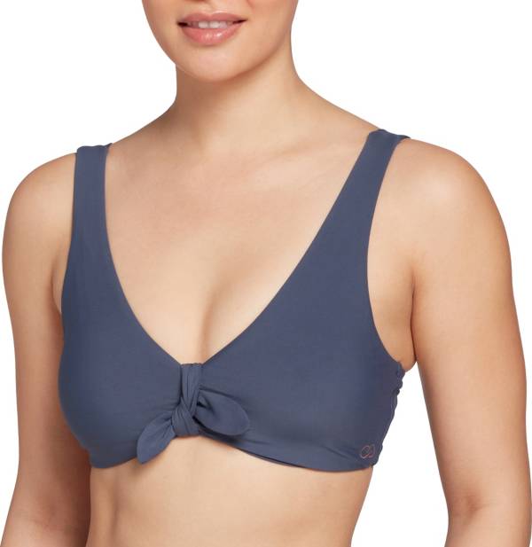 CALIA Women's Tie Front Bikini Top