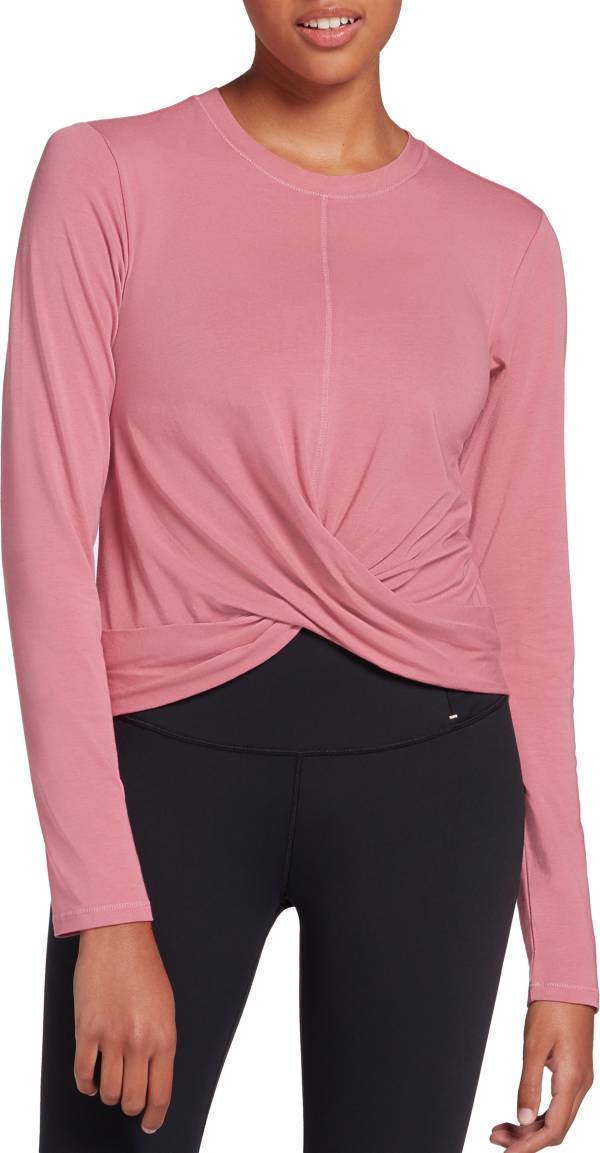 CALIA Women's Wrap Front Long Sleeve Shirt