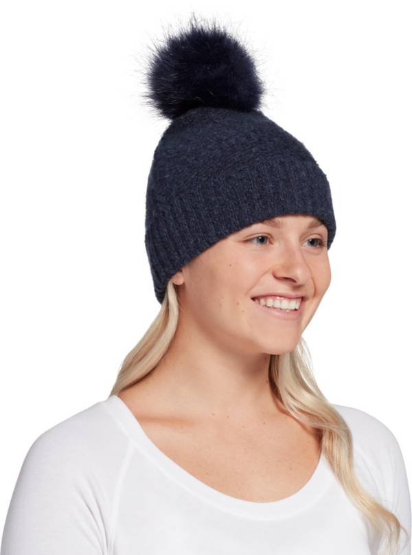 CALIA Women's Yarn Pom Beanie