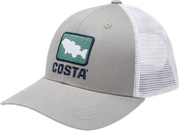 Costa Del Mar Men's Bass Waves Trucker Hat